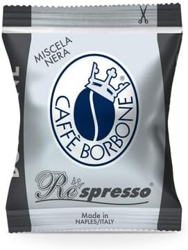 Caffe Borbone 100 Coffee Capsules Compatible Nespresso Black Blend