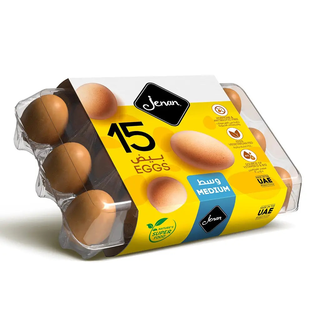 Jenan brown egg - 15 pieces