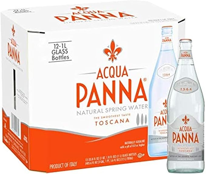 Acqua Panna Still Mineral Water 1L x 12 Glass Bottles