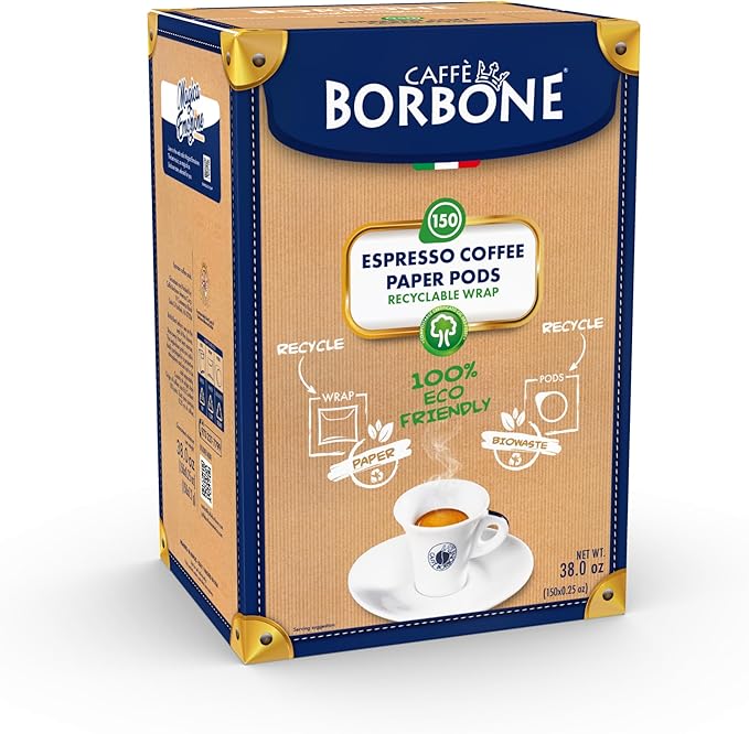 Caffe Borbone 50 Coffee Pods Blue Blend - Recyclable Pack