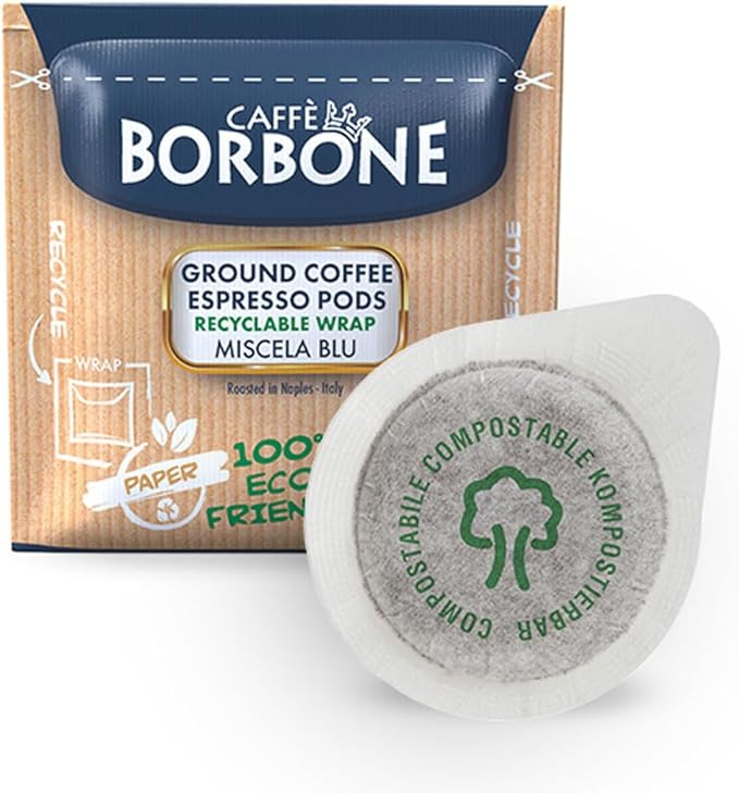 Caffe Borbone 50 Coffee Pods Blue Blend - Recyclable Pack